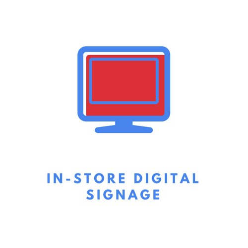 In-store digital signs